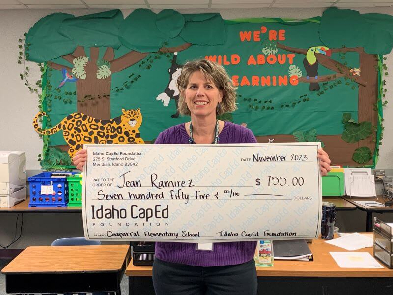 Jean Ramirez - November 2023 Idaho CapEd Foundation Teacher Grant Winner